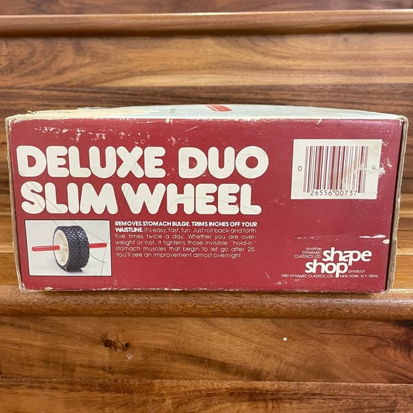Vintage 80s Shape Shop Deluxe Duo Slim Wheel Fitness Exercise Machine. - Picture 2 of 6